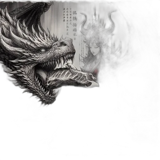 dragon, creature, mask, animal transparent PNG cut-out