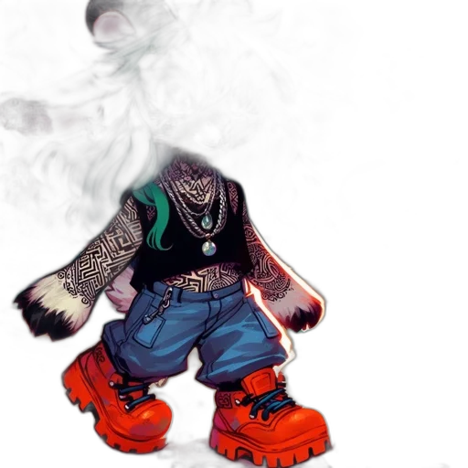 mask, creature, jacket, dragon transparent PNG cut-out
