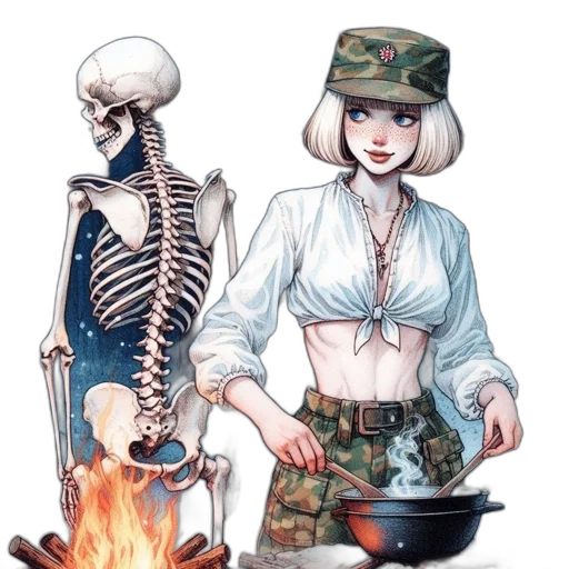food, concept art, comic book art, fantasy art transparent PNG cut-out