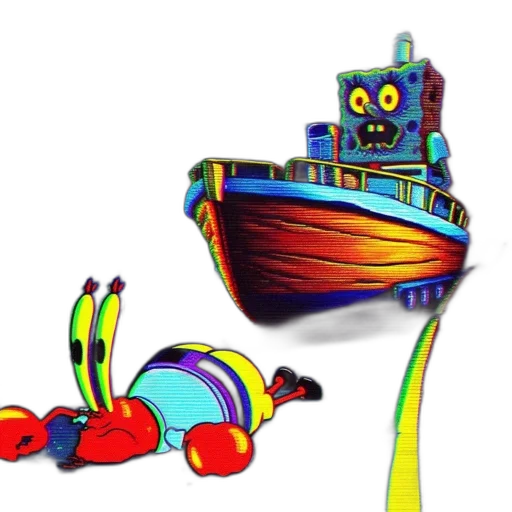 robot, crown, staff, creature transparent PNG cut-out