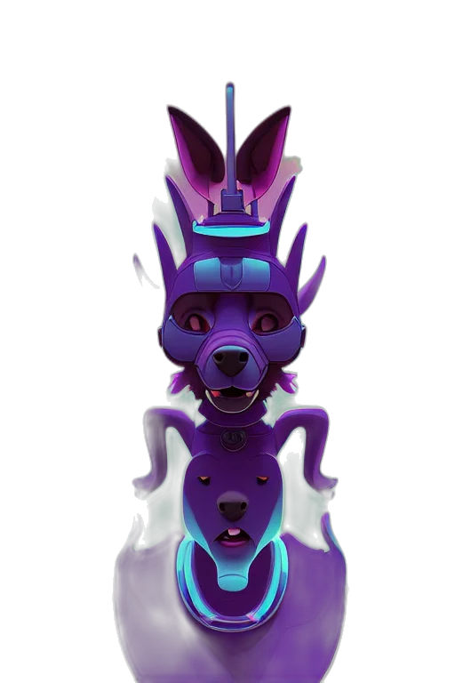 mask, crown, staff, creature transparent PNG cut-out