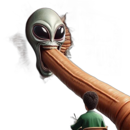 robot, staff, weapon, creature transparent PNG cut-out