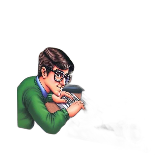 staff, jacket, weapon, face transparent PNG cut-out