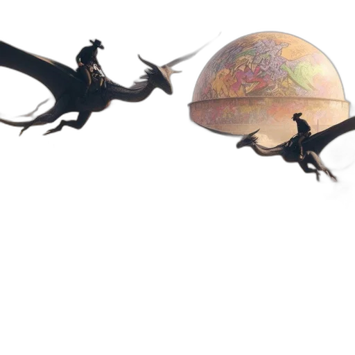 dragon, concept art, fantasy art, 3d render transparent PNG cut-out