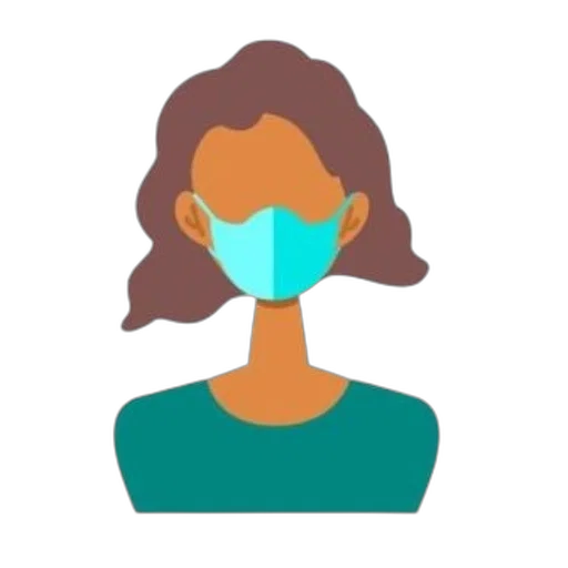 mask, face, cartoon, blue transparent PNG cut-out