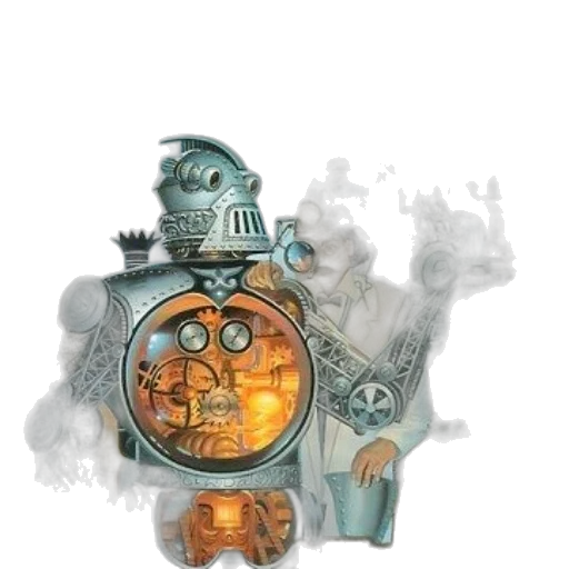 robot, mask, weapon, staff transparent PNG cut-out