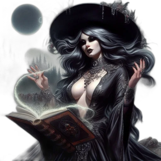 dress, fantasy art, comic book art, concept art transparent PNG cut-out