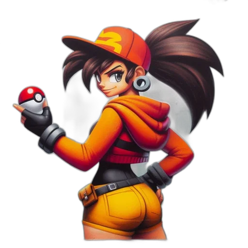 staff, hat, jacket, weapon transparent PNG cut-out