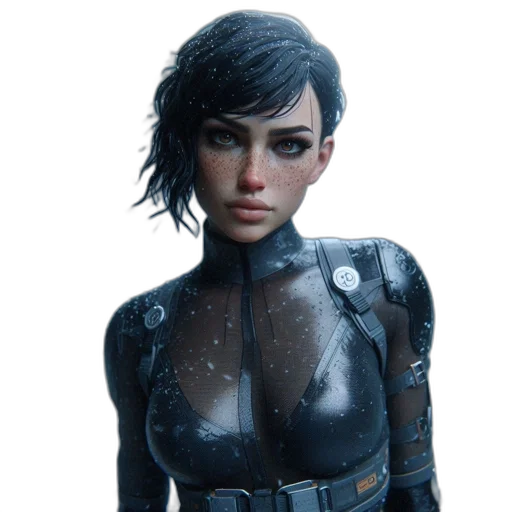 jacket, robot, dress, face transparent PNG cut-out