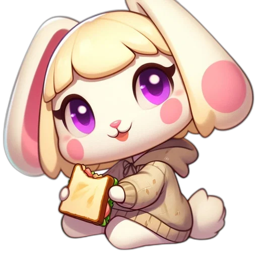 staff, animal, pixel art, anime transparent PNG cut-out