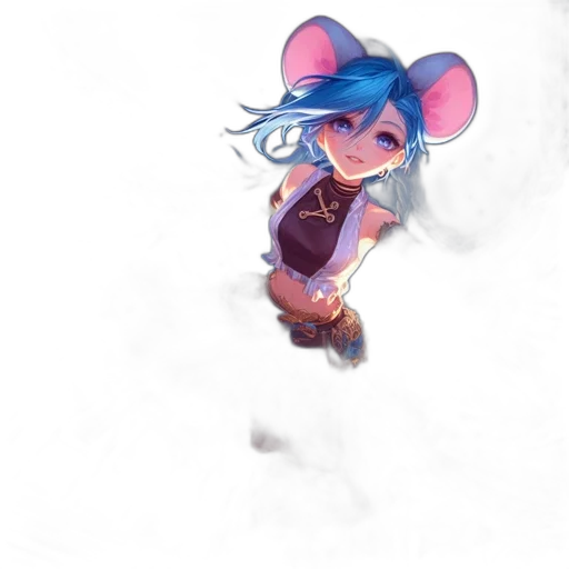 staff, jacket, creature, hat transparent PNG cut-out
