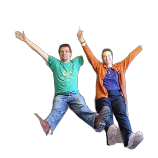 3d render, man, woman, sit transparent PNG cut-out