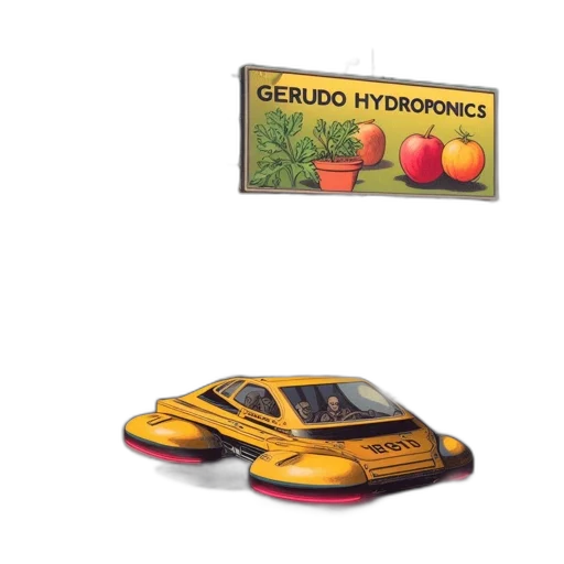 car, food, 3d render, concept art transparent PNG cut-out