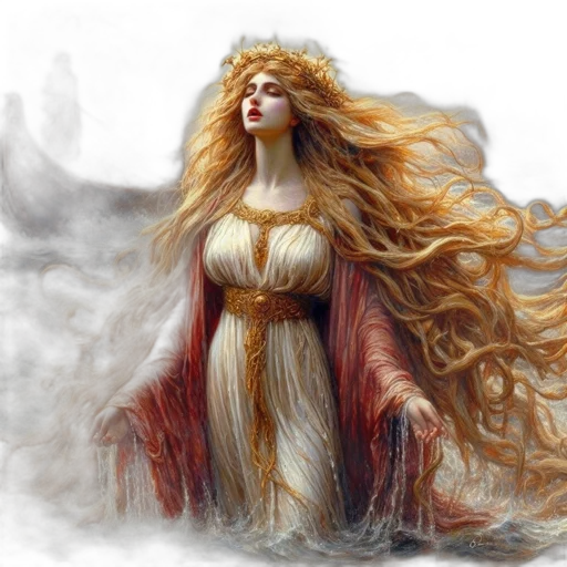 dress, hair, fantasy art, concept art transparent PNG cut-out