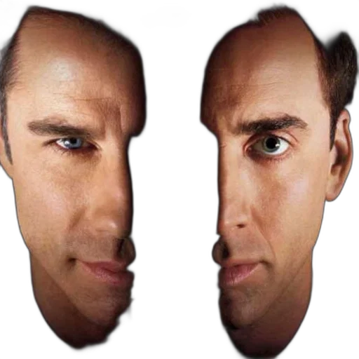 face, mask, hair, creature transparent PNG cut-out