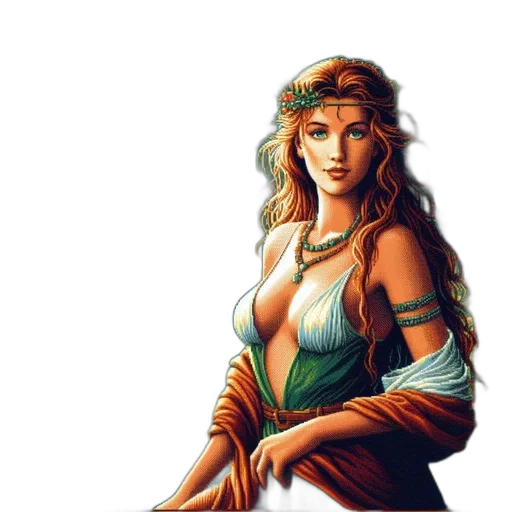 jewelry, dress, sword, staff transparent PNG cut-out
