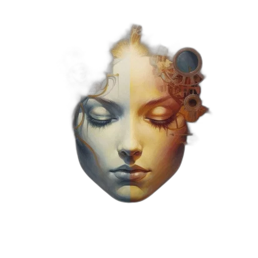 crown, mask, face, jewelry transparent PNG cut-out