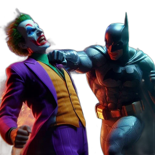 comic book art, concept art, dramatic, showdown transparent PNG cut-out