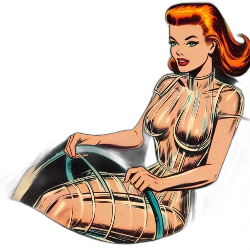 dress, jewelry, furniture, comic book art transparent PNG cut-out