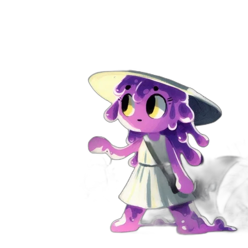 hat, dragon, staff, creature transparent PNG cut-out