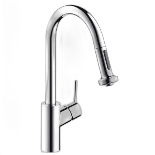 sleek, modern, kitchen, faucet transparent PNG cut-out