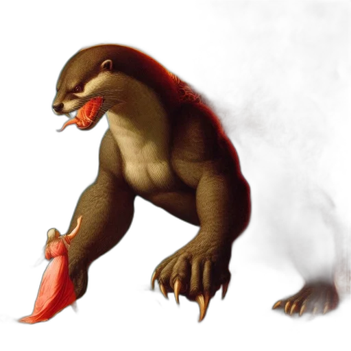 creature, dragon, animal, staff transparent PNG cut-out