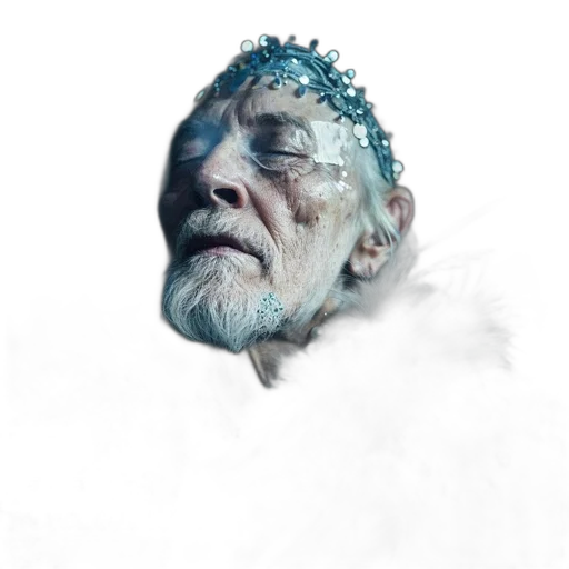 face, creature, crown, robot transparent PNG cut-out