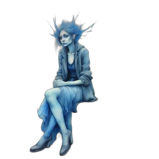 staff, dress, creature, concept art transparent PNG cut-out