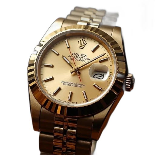 jewelry, golden, men, rolex transparent PNG cut-out