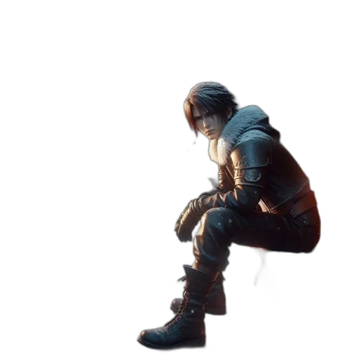 jacket, weapon, shoes, sword transparent PNG cut-out
