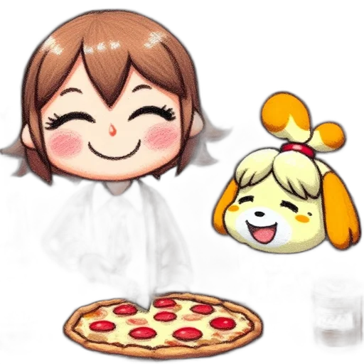 food, pixel art, concept art, anime transparent PNG cut-out