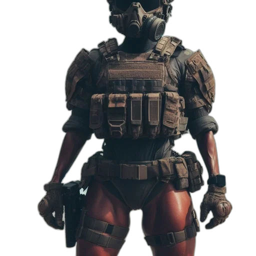 weapon, robot, mask, staff transparent PNG cut-out