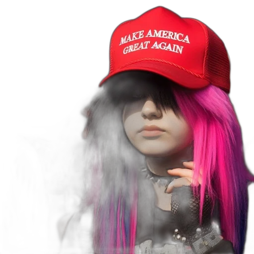 hat, hair, mask, jacket transparent PNG cut-out