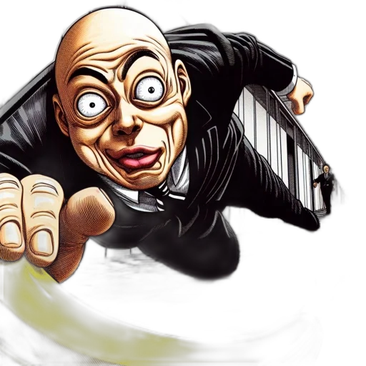 comic book art, concept art, cartoon, photorealistic transparent PNG cut-out