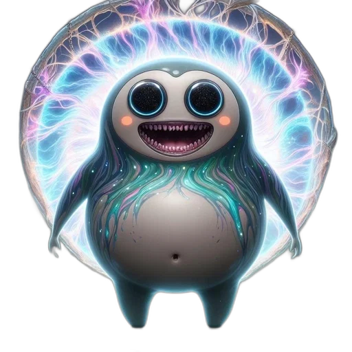 creature, staff, robot, hair transparent PNG cut-out