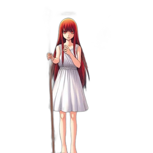dress, staff, sword, weapon transparent PNG cut-out