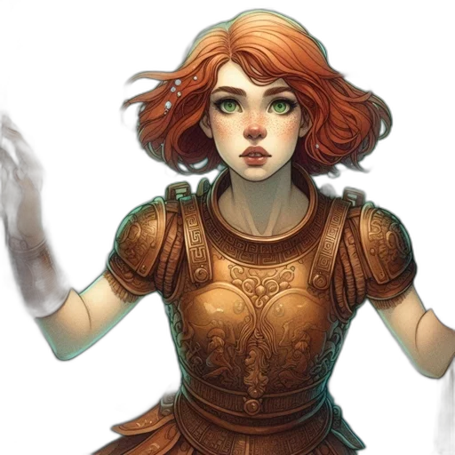dress, staff, fantasy art, concept art transparent PNG cut-out