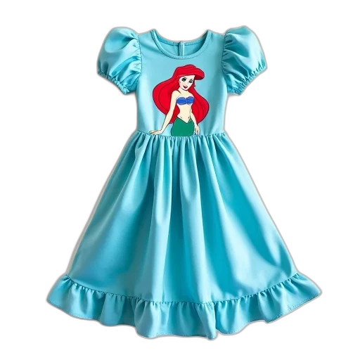 dress, blue, mermaid, design transparent PNG cut-out