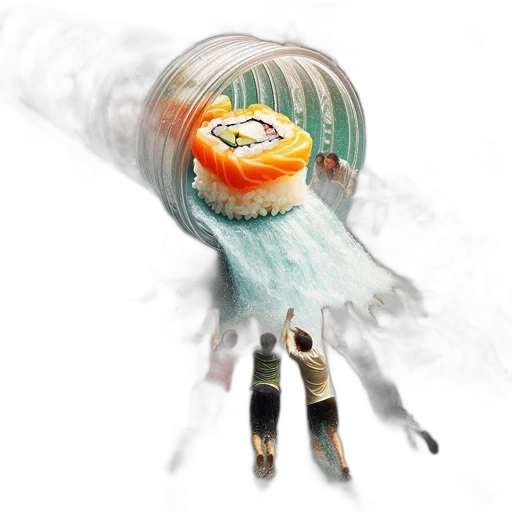 umbrella, bottle, mask, hair transparent PNG cut-out