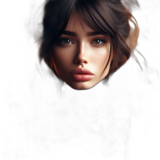 face, hair, mask, dress transparent PNG cut-out