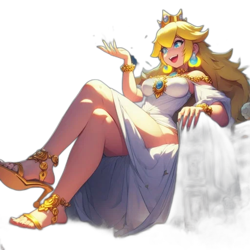 crown, dress, weapon, staff transparent PNG cut-out