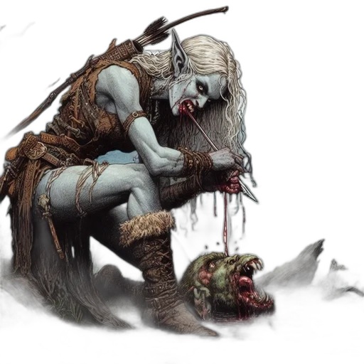creature, concept art, fantasy art, comic book art transparent PNG cut-out
