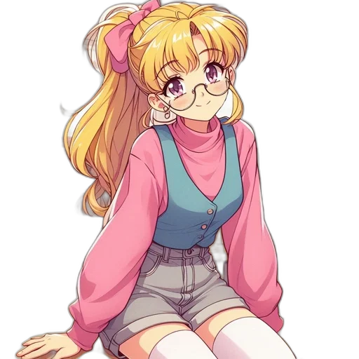 jacket, dress, staff, anime transparent PNG cut-out