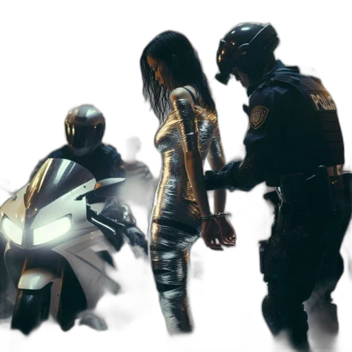 weapon, jacket, concept art, cyberpunk transparent PNG cut-out