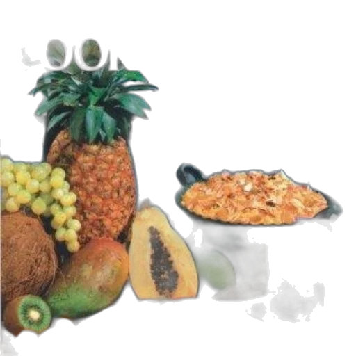 food, crown, photorealistic, 3d render transparent PNG cut-out