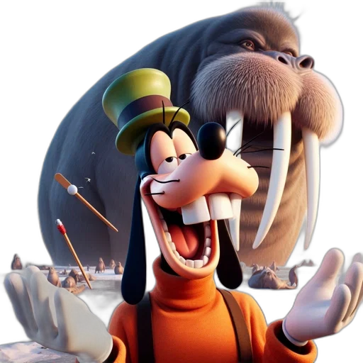 staff, animal, hat, creature transparent PNG cut-out
