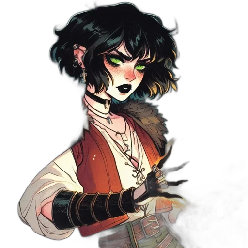 staff, jacket, weapon, mask transparent PNG cut-out