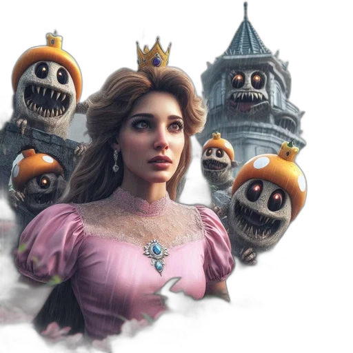 crown, concept art, fantasy art, 3d render transparent PNG cut-out
