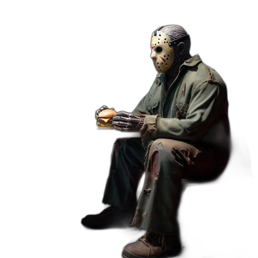 mask, robot, face, jacket transparent PNG cut-out