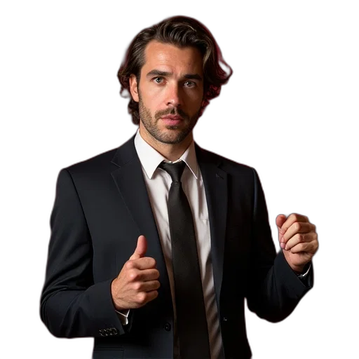 staff, jacket, hair, umbrella transparent PNG cut-out
